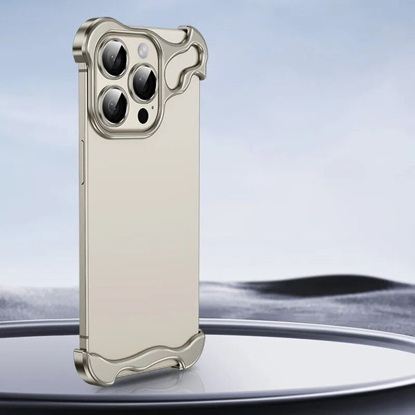 Minimalist Design Metal Alloy Case with Camera Ring for iPhone 15 Pro