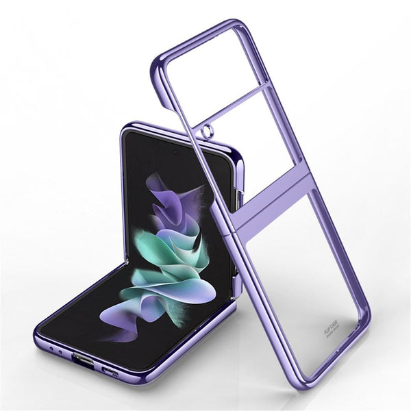 Electroplating Glitter Transparent Case for Galaxy Z Flip3
